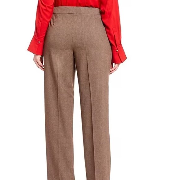 Calvin Klein Straight Leg Pants Women's Plus Size 24W Brown Work Career - Picture 2 of 13
